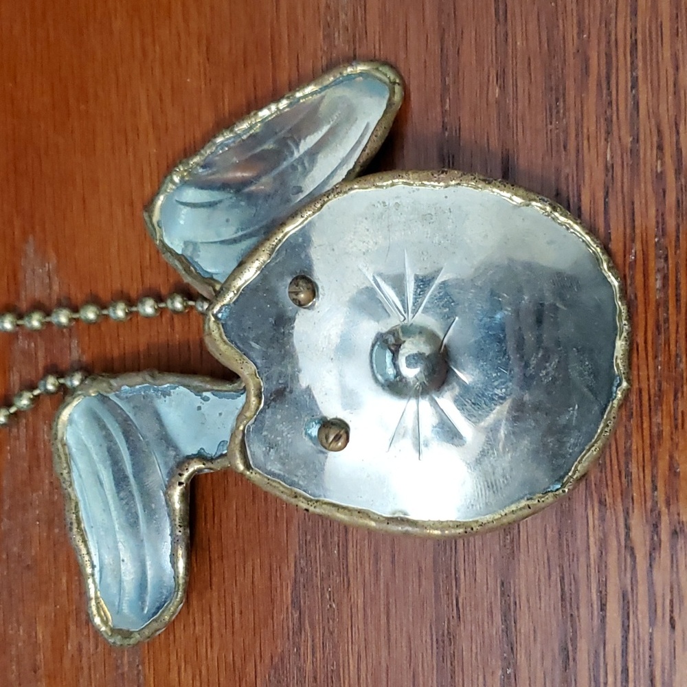 Rabbit Pendant Necklace Vintage Ears Move When You Move! - Picture 9 of 15